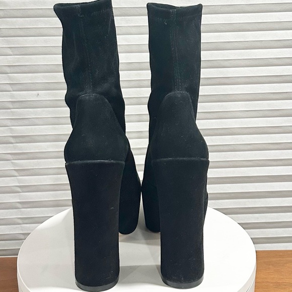 🌹STUART WEITZMAN🌹 Skyhigh Black Platform Booties Size: 8 - Picture 7 of 14